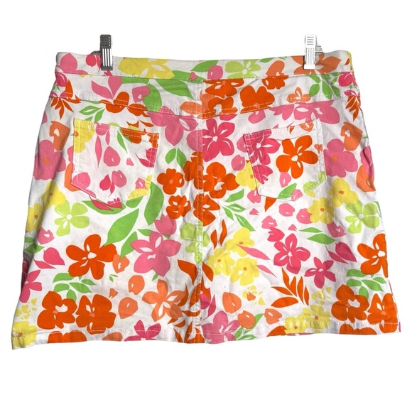 Hearts of Palm Lot of 2 Tropical Print Stretch Mini Skirts Skort Women’s 14P - Picture 3 of 10